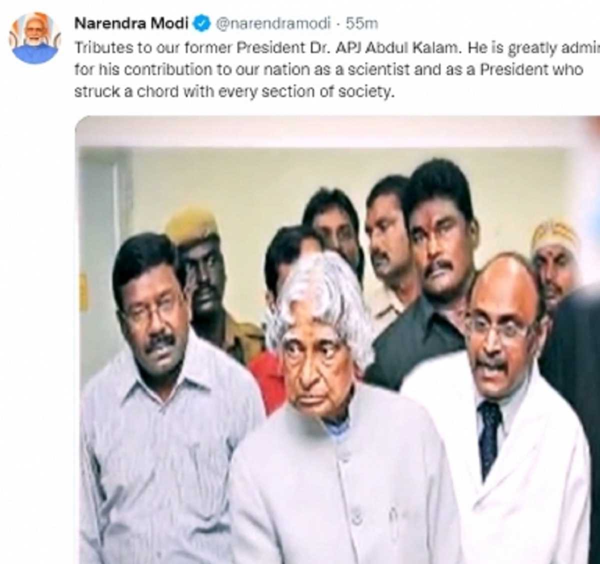 पूर्व राष्ट्रपति डॉ. एपीजे अब्दुल कलाम की जयंती पर पीएम मोदी ने दी श्रद्धांजलि