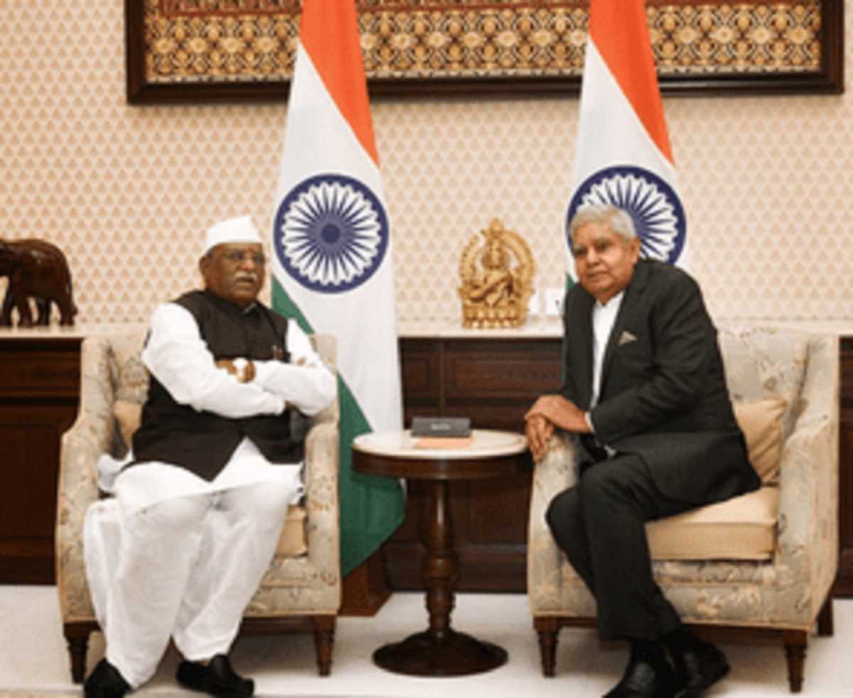 उपराष्ट्रपति धनखड़ से मिले राजस्थान के राज्यपाल, विकास योजनाओं पर चर्चा