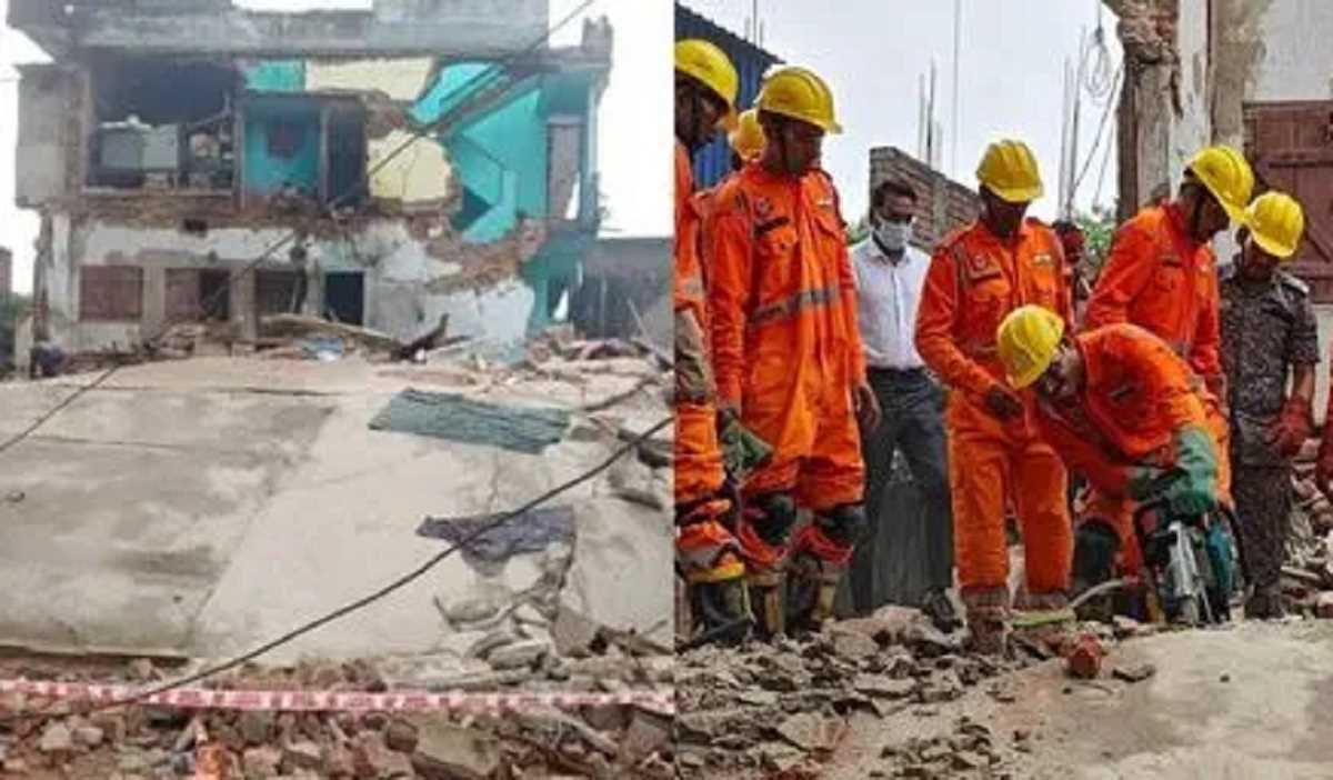झारखंड के देवघर में तीन मंजिला भवन गिरा, मलबे में कई लोग दबे, रेस्क्यू में जुटी एनडीआरएफ
