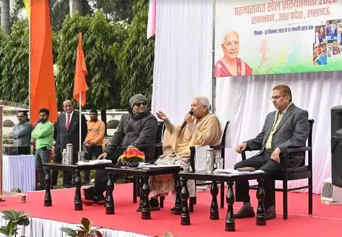 आनंदीबेन ने राजभवन में किया परंपरागत खेल प्रतियोगिता 2023-24 का शुभारंभ