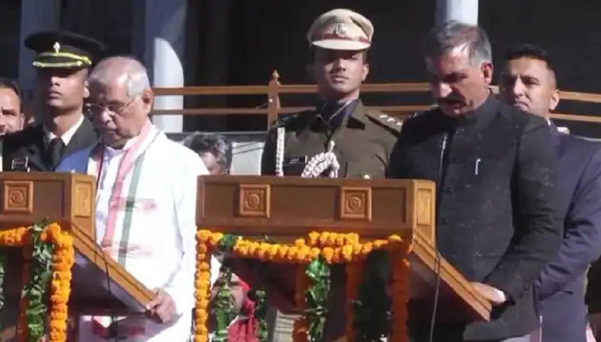 सुखविंदर सिंह सुक्खू बने हिमाचल प्रदेश के 15वें मुख्यमंत्री