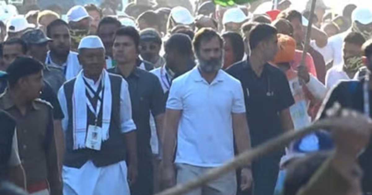 राहुल की भारत जोड़ो यात्रा मंगलवार को सवाईमाधोपुर के जीनापुर से हुई शुरू