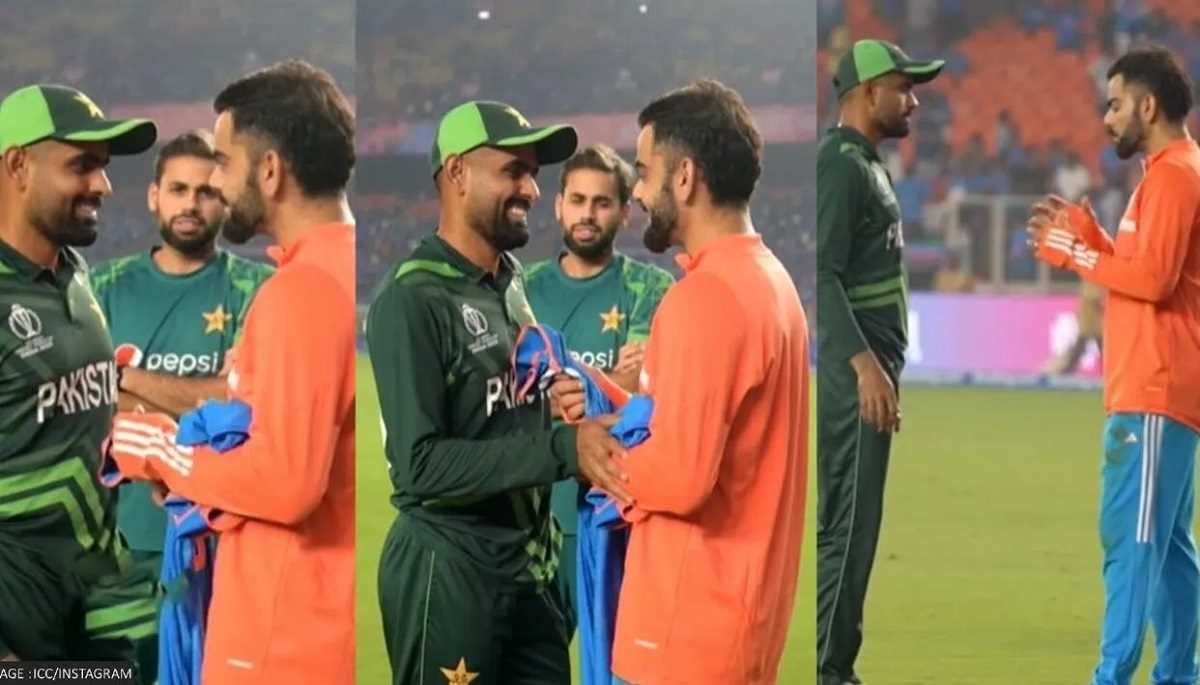 विराट ने बाबर को तोहफे में दी हस्ताक्षरित जर्सी; वसीम अकरम ने की पाक कप्तान की आलोचना