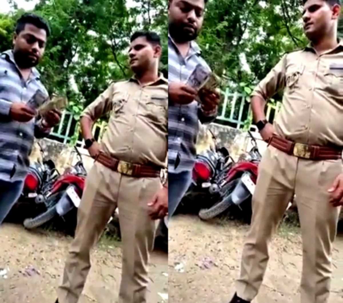 नोएडा : रिश्वत लेने का वीडियो वायरल, 4 पुलिसकर्मी निलंबित