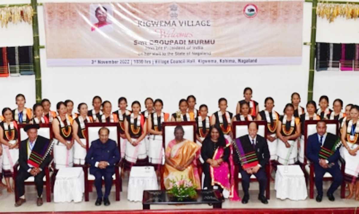 राष्ट्रपति मुर्मू ने नागालैंड के लोकप्रिय किगवेमा गांव का दौरा किया