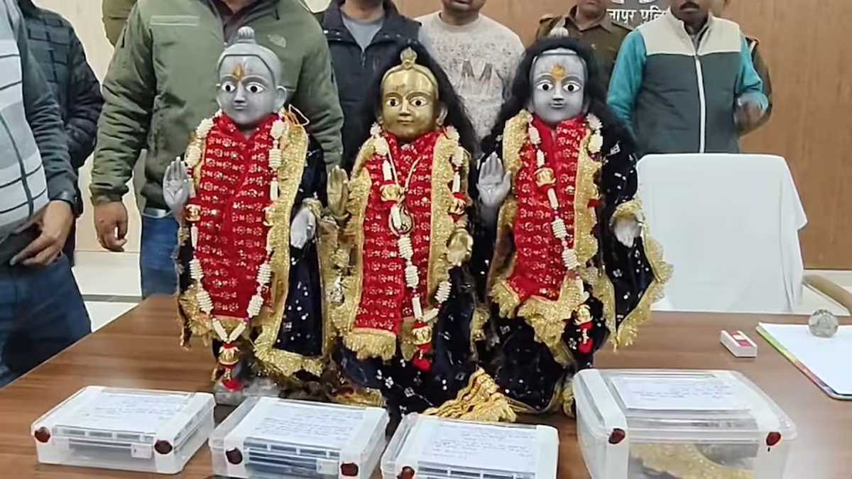 मिर्जापुर में 30 करोड़ की चोरी हुई मूर्तियां बरामद, चार गिरफ्तार