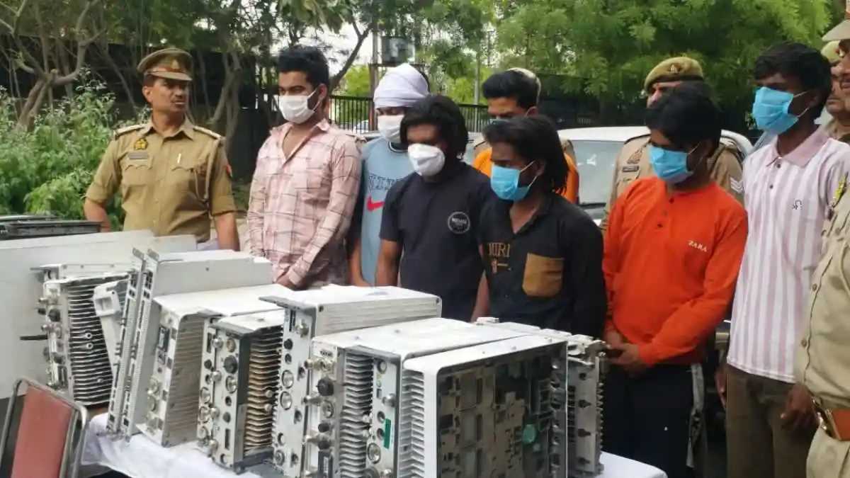 मोबाइल टावर के उपकरण चुराने वाले सात शातिर गिरफ्तार