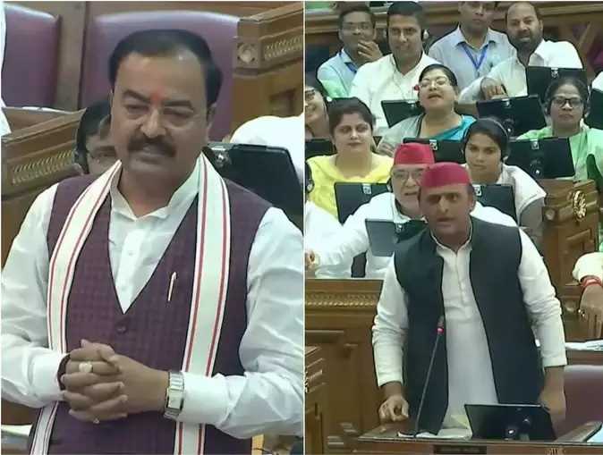 अखिलेश-केशव की तू-तू मैं-मैं से गरमाया सदन का माहौल