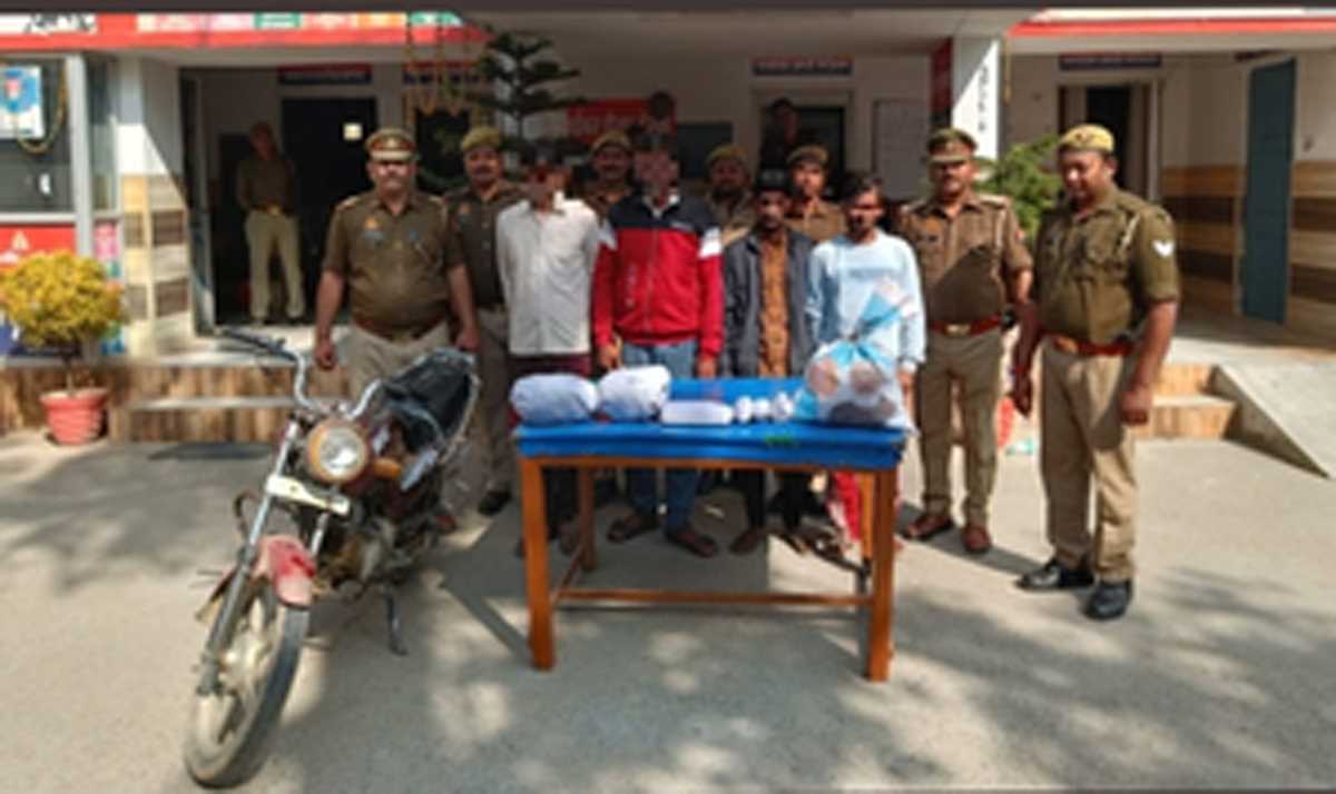 बिजनौर में नशीले पदार्थों की तस्करी के आरोप में 4 गिरफ्तार