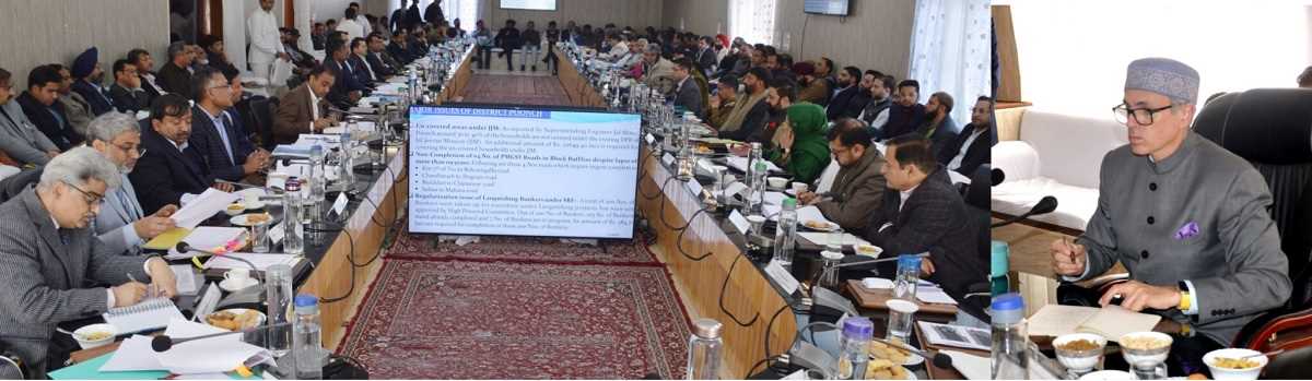 सीएम उमर अब्दुल्ला ने पुंछ जिले में विकास कार्यों की समीक्षा की