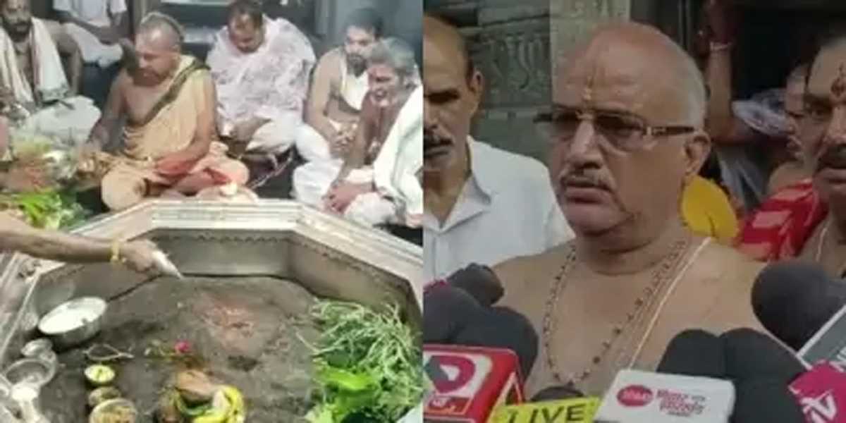 बिहार : मुस्लिम मंत्री के प्रवेश के बाद विष्णुपद मंदिर का किया गया शुद्धिकरण