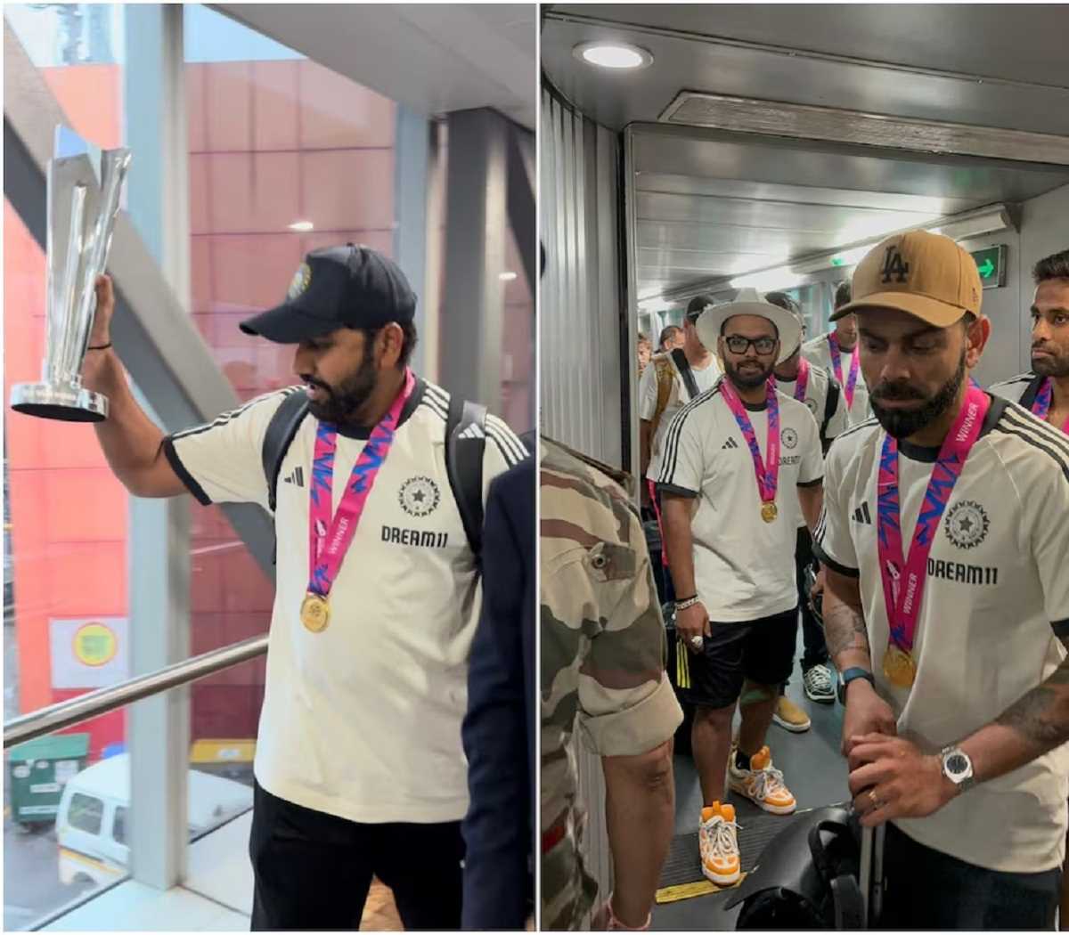 टी20 विश्व कप जीतने के बाद भारत लौटी टीम इंडिया