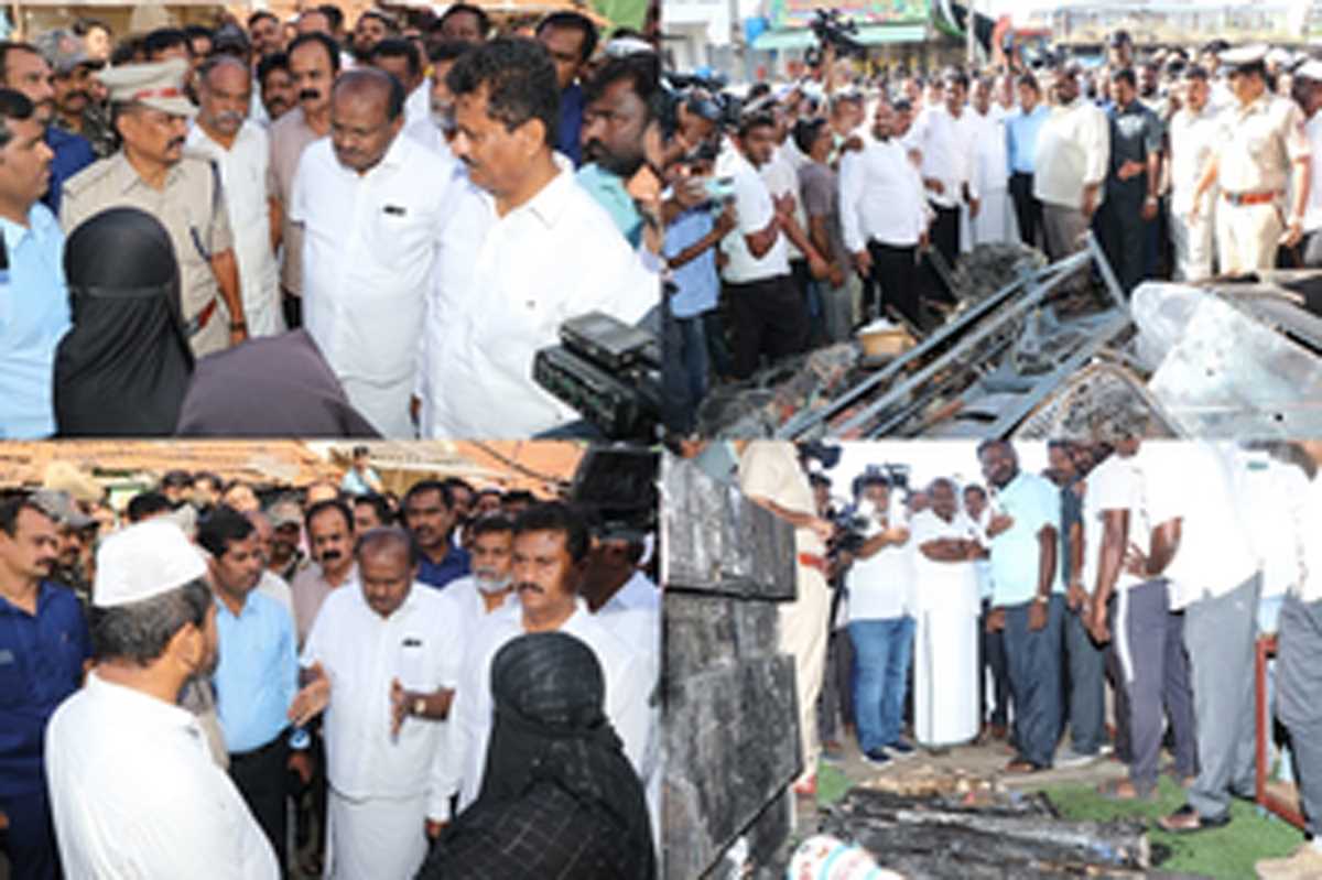 कुमारस्वामी ने हिंसा प्रभावित मांड्या का किया दौरा, कर्नाटक कांग्रेस की अंदरूनी कलह को बताया जिम्मेदार