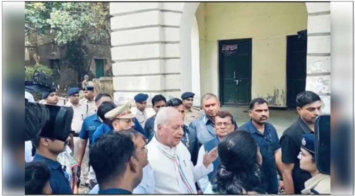 बिहार : बमबाजी की घटना के बाद राज्यपाल आरिफ मोहम्मद खान बीएन कॉलेज पहुंचे, छात्रावास में अवैध कब्जे को लेकर भड़के