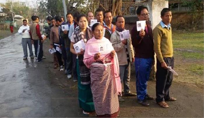 मणिपुर में पहले चरण में 80 फीसदी मतदान