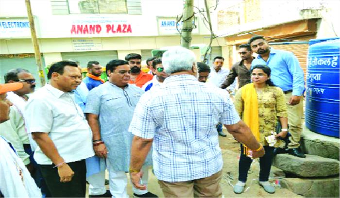 विधायक सुंदरानी ने जोरा तालाब का लिया जायजा