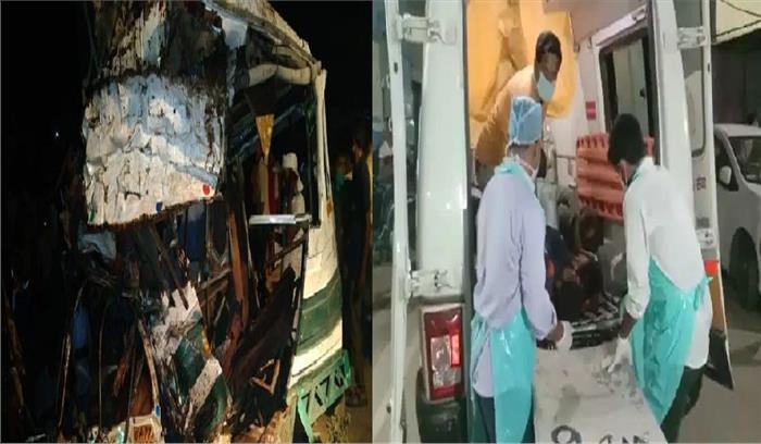 कानपुर में भीषण सड़क हादसा, 17 लोगों की मौत