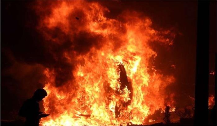 मेरठ में गैस रिसाव से लगी आग, 2 मासूमों की मौत