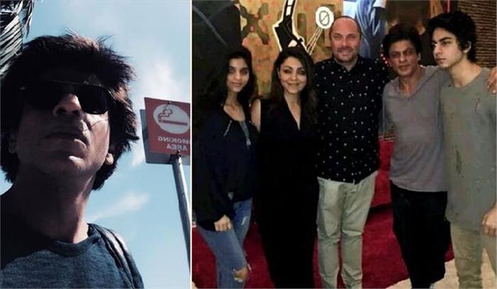 लॉस एंजेलिस में शाहरुख ने मनाई छुट्टियां