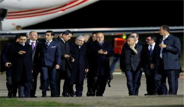 तुर्की के विदेश मंत्री फ्रांस पहुंचे