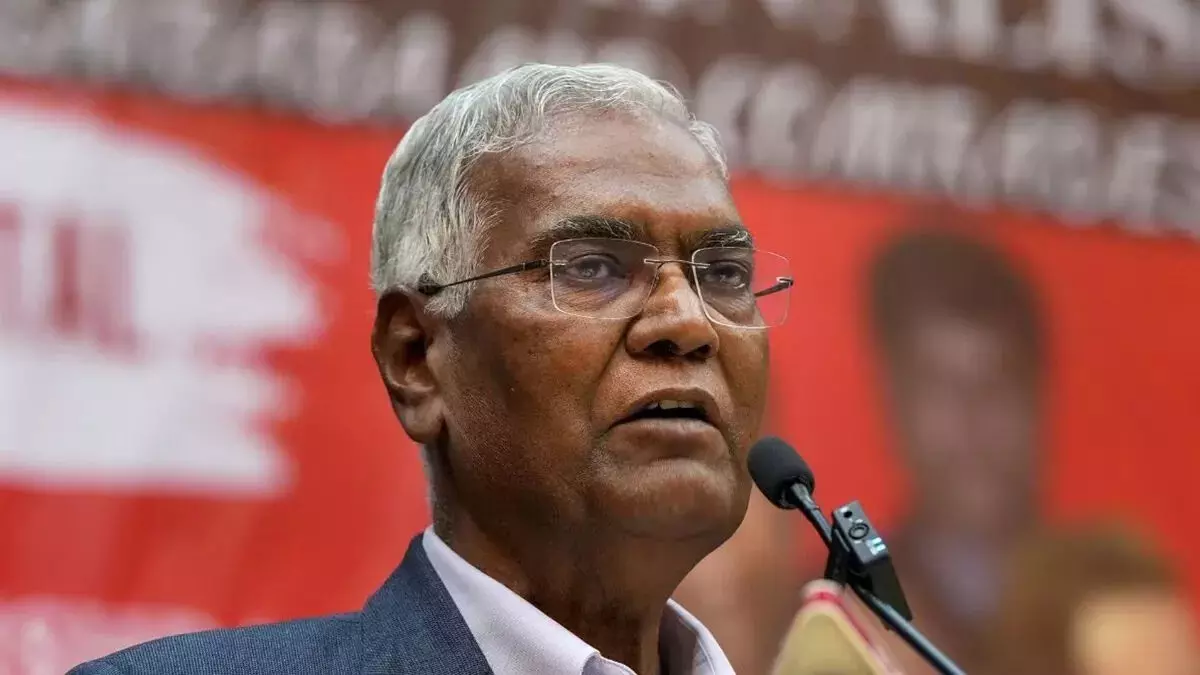 सीपीआई महासचिव डी. राजा का पटना दौरा, बिहार चुनाव में विपक्षी एकजुटता पर जोर