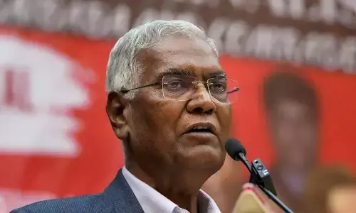 सीपीआई महासचिव डी. राजा का पटना दौरा, बिहार चुनाव में विपक्षी एकजुटता पर जोर सीपीआई महासचिव डी. राजा का पटना दौरा, बिहार चुनाव में विपक्षी एकजुटता पर जोर