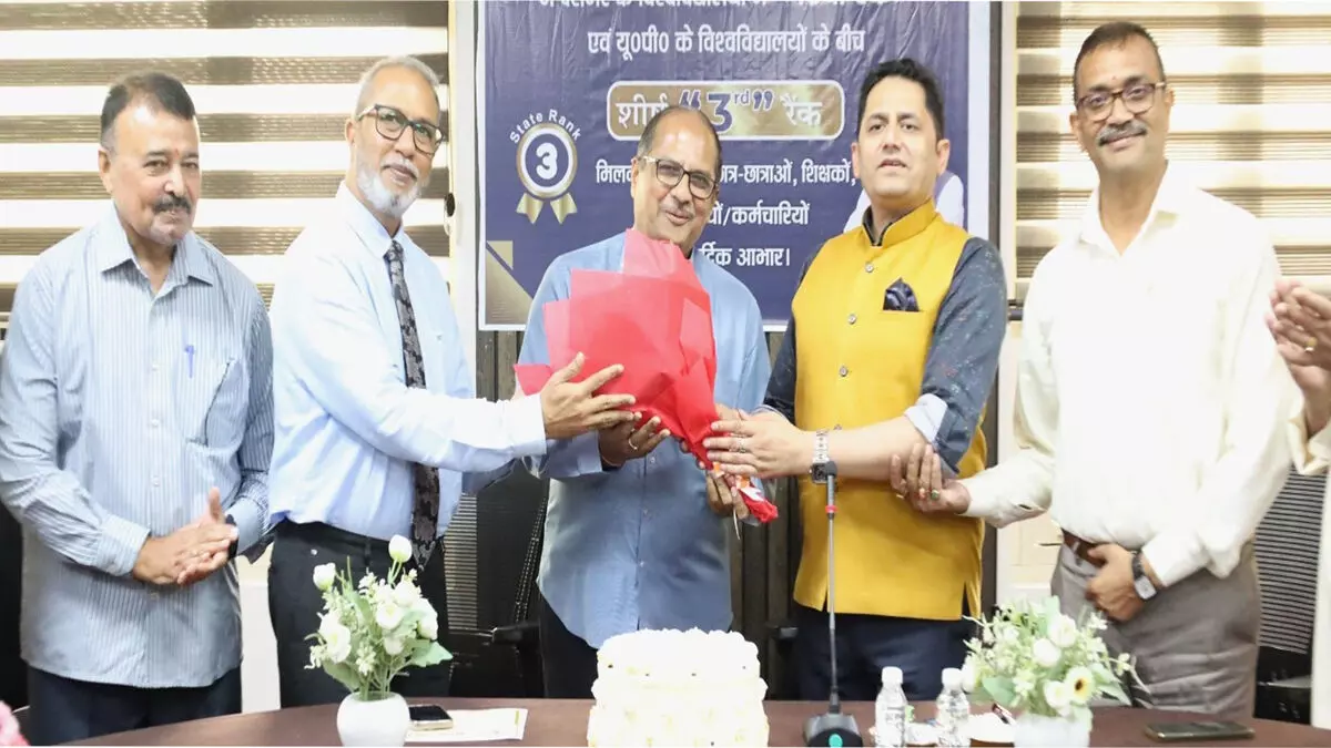 आई.आई.आर.एफ. -2025 की रैंकिंग में श्री वेंक्टेश्वरा विवि को देश में 16वां यूपी में तीसरा स्थान