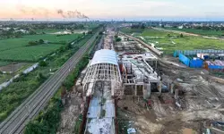 मोदीपुरम में नमो भारत के डिपो पर तीव्र गति से कार्य जारी, मेट्रो स्टेशन भी हो रहा तैयार