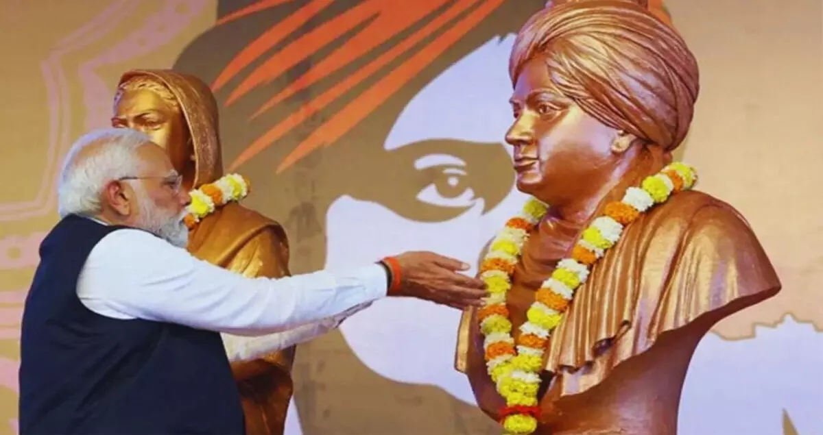 स्वामी विवेकानंद की 123वीं पुण्यतिथि, पीएम मोदी ने किया नमन, बोले- उनके विचार हमारे लिए मार्गदर्शक