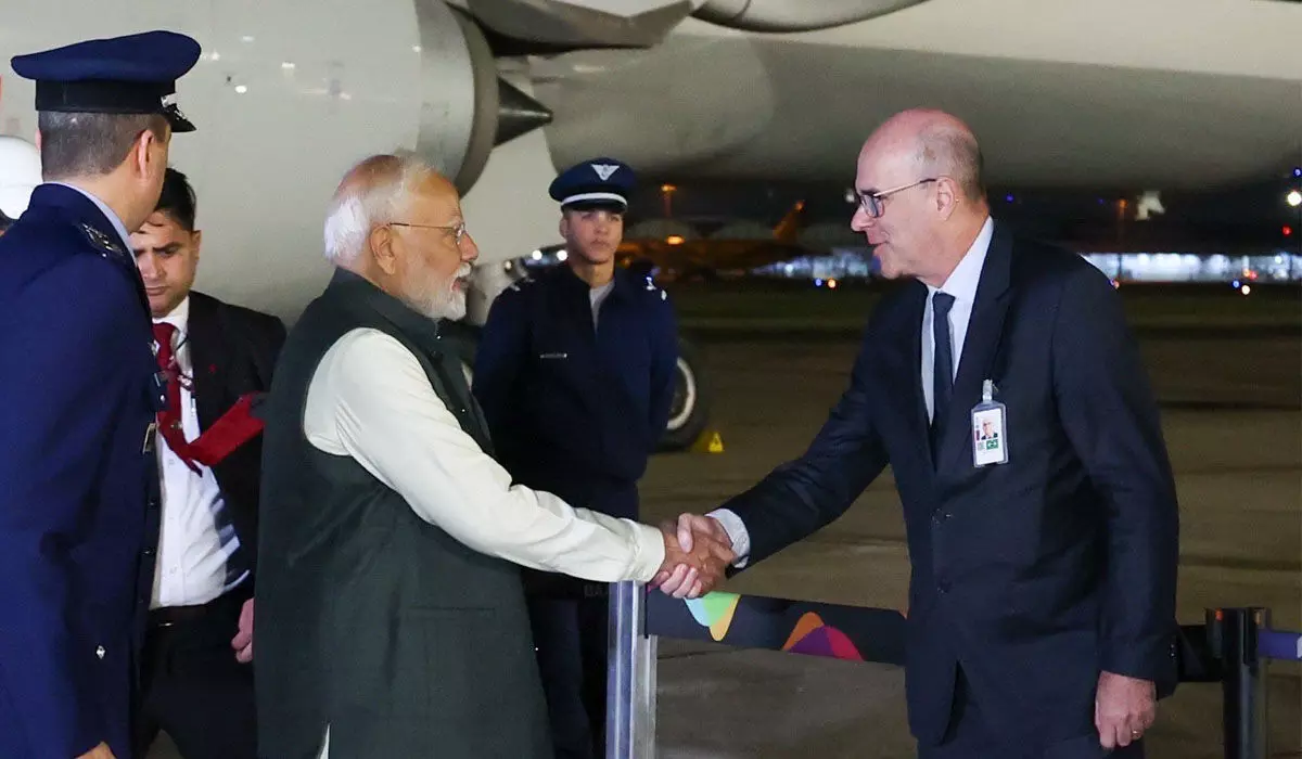पीएम मोदी चार दिवसीय दौरे पर ब्राजील पहुंचे, ब्रिक्स शिखर सम्मेलन में लेंगे हिस्सा