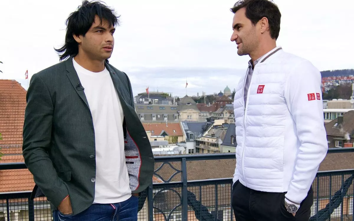 रोजर फेडरर एक खिलाड़ी और इंसान के तौर पर प्रेरणादायी : नीरज चोपड़ा