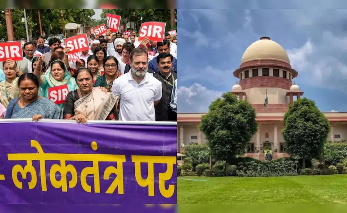 सुप्रीम कोर्ट में एसआईआर पर बड़ी सुनवाई, चुनाव आयोग से कहा -आधार और वोटर कार्ड को करें शामिल सुप्रीम कोर्ट में एसआईआर पर बड़ी सुनवाई, चुनाव आयोग से कहा -आधार और वोटर कार्ड को करें शामिल