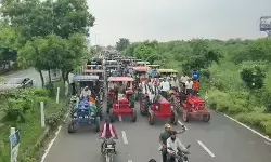 ग्रेटर नोएडा में किसानों की बड़ी महापंचायत, ट्रैफिक डायवर्जन लागू