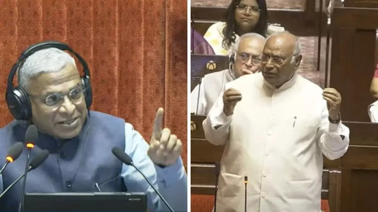 मानसून सत्र : मल्लिकार्जुन खड़गे ने लगाया पुलिस और मिलिट्री बुलाकर हाउस चलाने का आरोप मानसून सत्र : मल्लिकार्जुन खड़गे ने लगाया पुलिस और मिलिट्री बुलाकर हाउस चलाने का आरोप