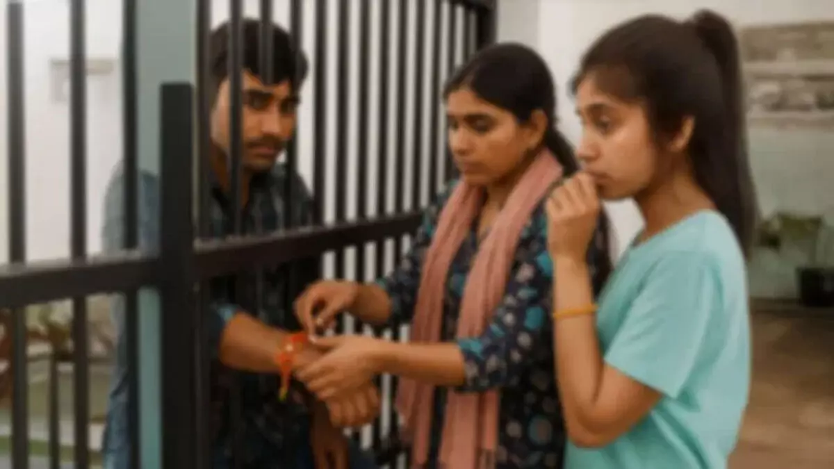 राजस्थान: जिला कारागार में बहनों ने कैदी भाइयों को बांधी राखी राजस्थान: जिला कारागार में बहनों ने कैदी भाइयों को बांधी राखी
