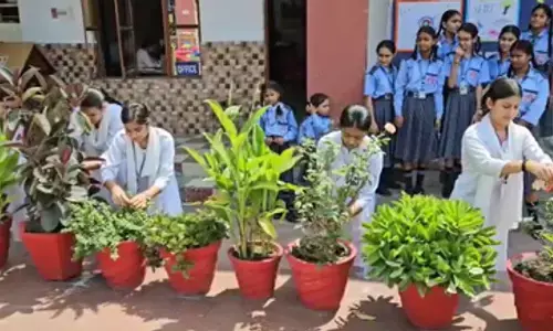 कश्मीर में छात्रों ने मनाया अनोखा रक्षाबंधन, पेड़-पौधे को बांधा रक्षासूत्र कश्मीर में छात्रों ने मनाया अनोखा रक्षाबंधन, पेड़-पौधे को बांधा रक्षासूत्र