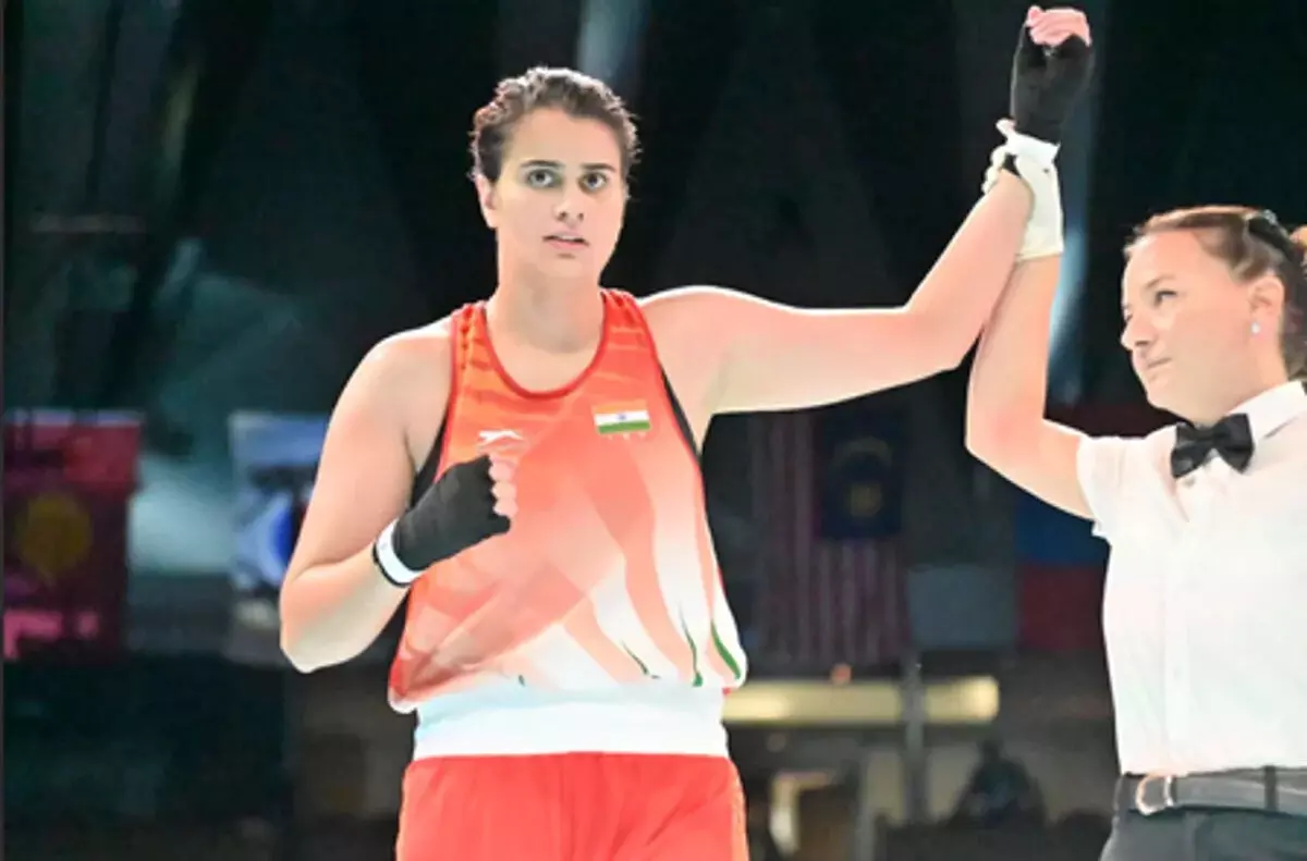 एशियन अंडर-22 बॉक्सिंग चैंपियनशिप : रितिका ने हैवीवेट वर्ग में जीता गोल्ड, भारत के नाम 13 मेडल एशियन अंडर-22 बॉक्सिंग चैंपियनशिप : रितिका ने हैवीवेट वर्ग में जीता गोल्ड, भारत के नाम 13 मेडल