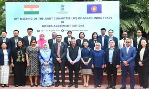 आसियान देशों की भारत के वैश्विक व्यापार में हिस्सेदारी लगभग 11 प्रतिशत : केंद्र आसियान देशों की भारत के वैश्विक व्यापार में हिस्सेदारी लगभग 11 प्रतिशत : केंद्र