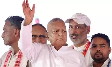 राजद के अध्यक्ष लालू यादव पुराने अंदाज में दिखे, कहा- भाजपा को नहीं आने देना है