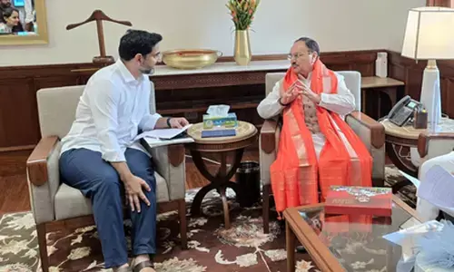 नई दिल्ली : आंध्र प्रदेश में यूरिया की कमी को लेकर मंत्री नारा लोकेश ने जेपी नड्डा से की मुलाकात