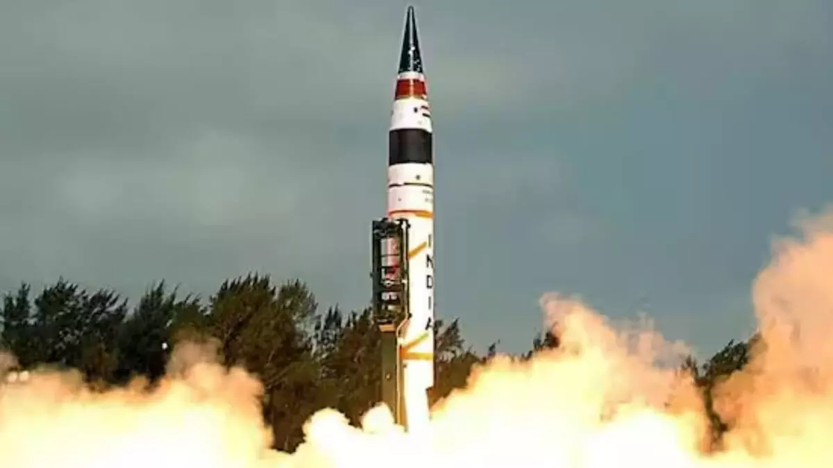 भारत ने किया ‘अग्नि-5’ बैलिस्टिक मिसाइल का सफल परीक्षण