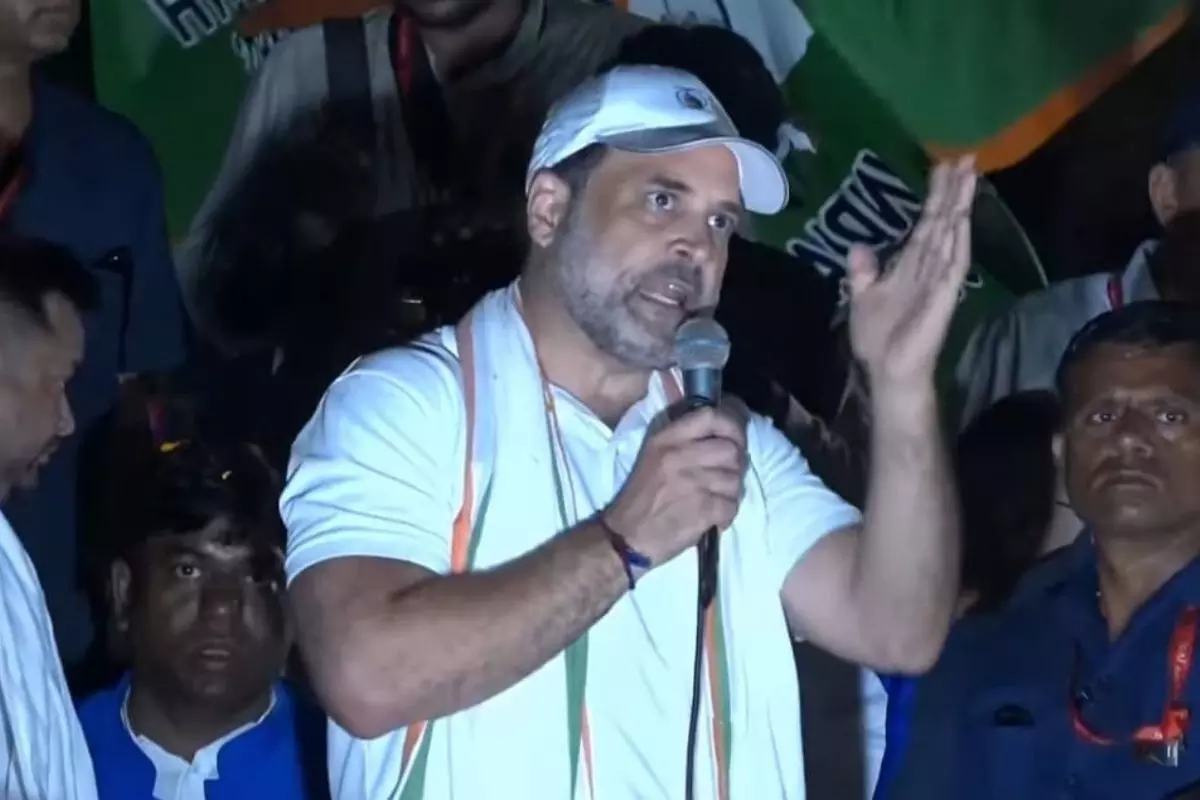 राहुल गांधी की वोटर अधिकार यात्रा भागलपुर पहुंची, कहा- भाजपा संविधान मिटाने में लगी है