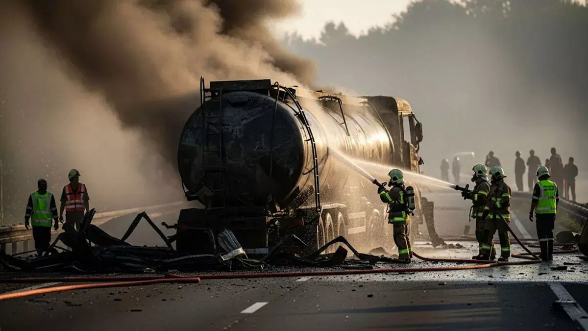 हिमाचल में एलपीजी टैंकर विस्फोट, 20 से अधिक लोग झुलसे, एक की मौत