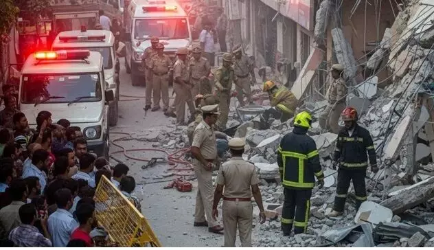 महाराष्ट्र के विरार में चार मंजिला इमारत ढहने से 14 की मौत, बचाव अभियान अभी भी जारी महाराष्ट्र के विरार में चार मंजिला इमारत ढहने से 14 की मौत, बचाव अभियान अभी भी जारी