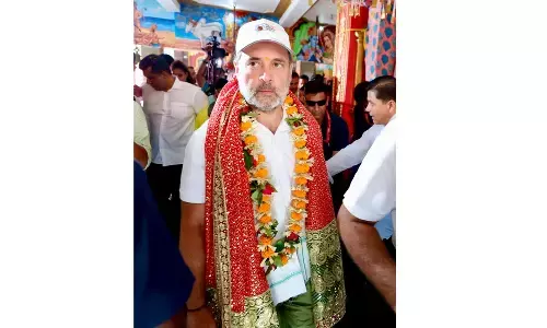 राहुल गांधी वोटर अधिकार यात्रा के 12वें दिन सीतामढ़ी के जानकी मंदिर पहुंचे, पूजा अर्चना कर लिया आशीर्वाद