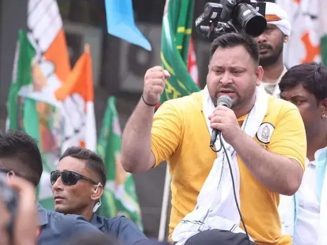 तेजस्वी ने भाजपा पर किया तीखा हमला, बोले-मेरा विजन अभी नहीं हुआ शुरू