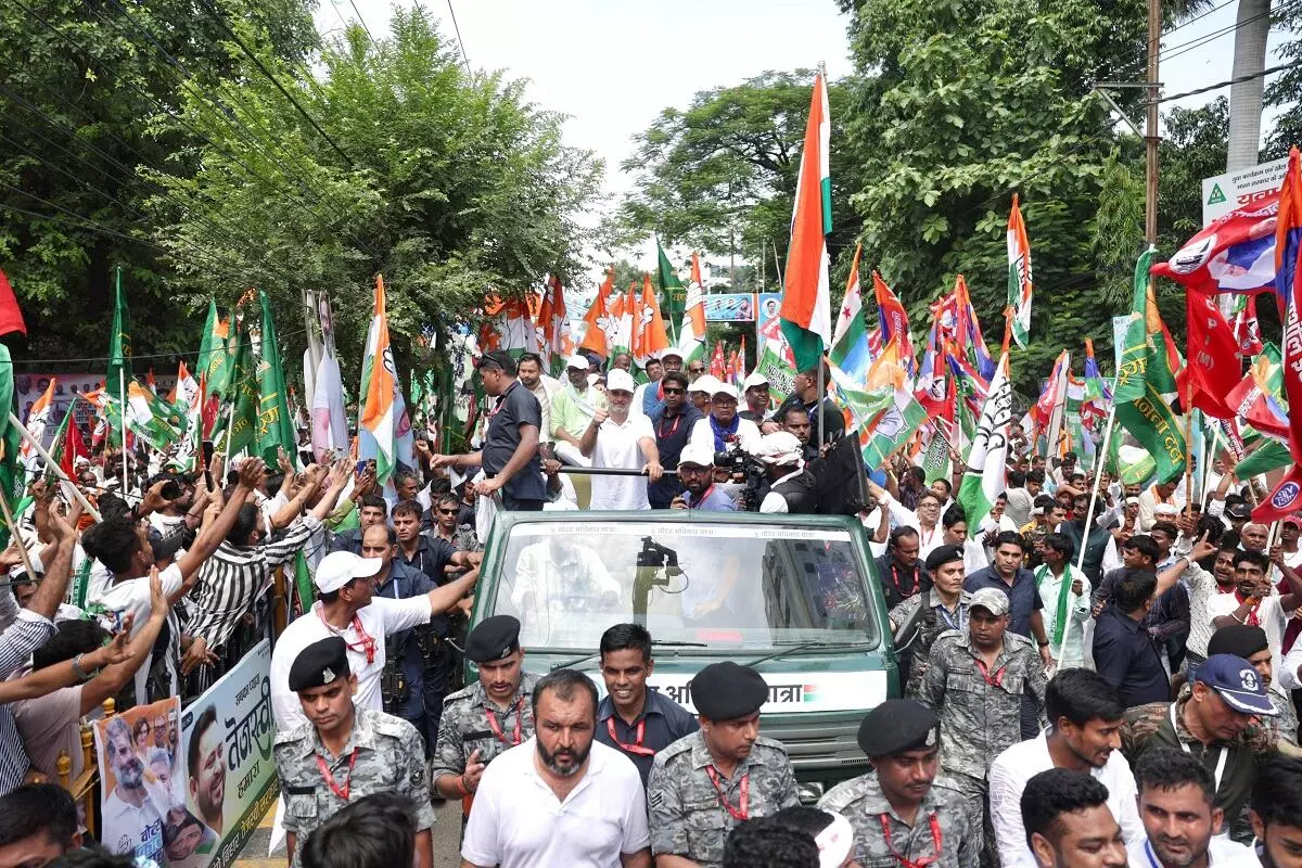 कांग्रेसी नेताओं का दावा ‘वोटर अधिकार यात्रा’ से लोग हुए जागरूक, बनेगी इंडिया ब्लॉक की सरकार