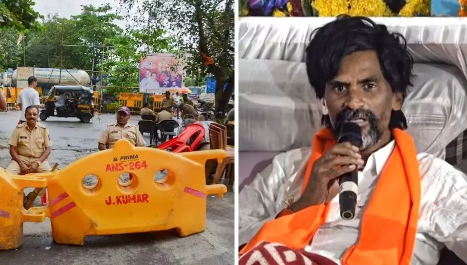 मुंबई पुलिस ने जरांगे को प्रदर्शन स्थल खाली करने का दिया नोटिस