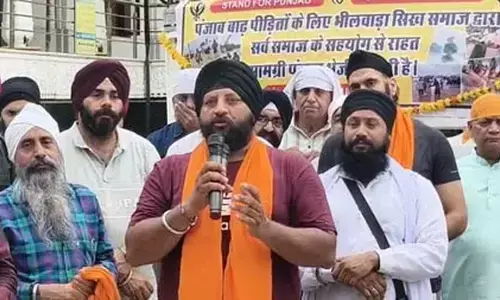 पंजाब के बाढ़ पीड़ितों के लिए भीलवाड़ा शहर की पहल बनी मिसाल, 32 टन राहत सामग्री रवाना पंजाब के बाढ़ पीड़ितों के लिए भीलवाड़ा शहर की पहल बनी मिसाल, 32 टन राहत सामग्री रवाना