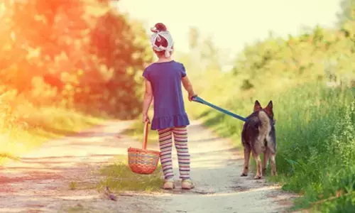 कुत्ते से बात करते हुए कुत्ते से बात करते हुए